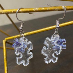 Puzzle Resin Earring